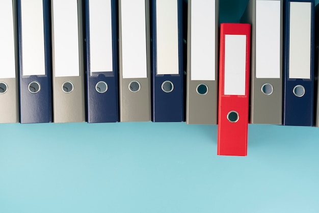 Ring binder used for stored documents