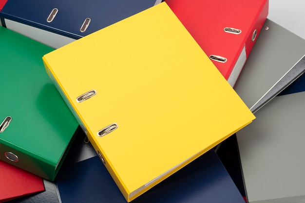 Ring binder used for stored documents