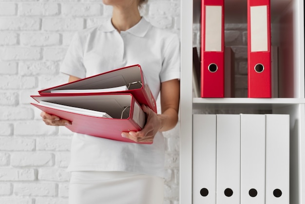 Ring binder used for stored documents