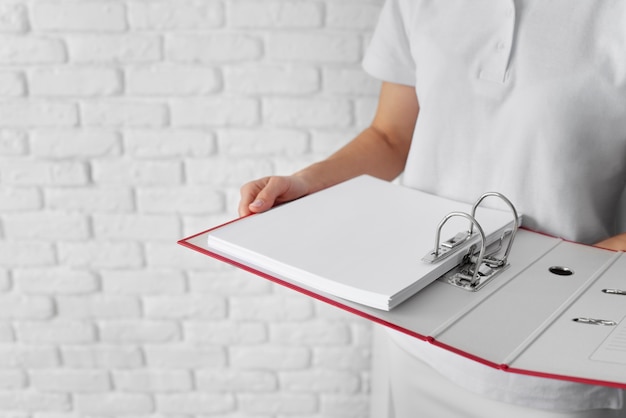 Ring binder used for stored documents