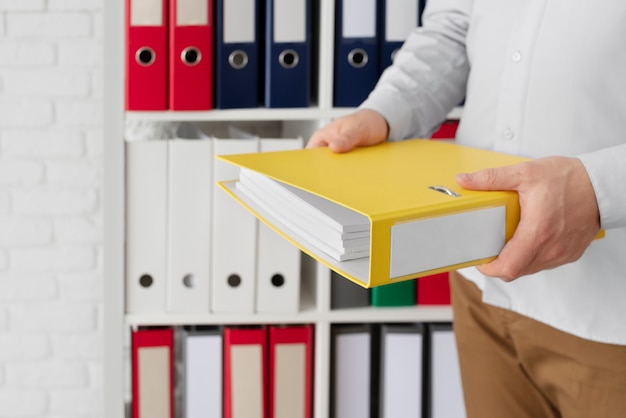 Ring binder used for stored documents