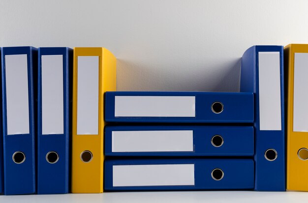 ring binder used for stored documents