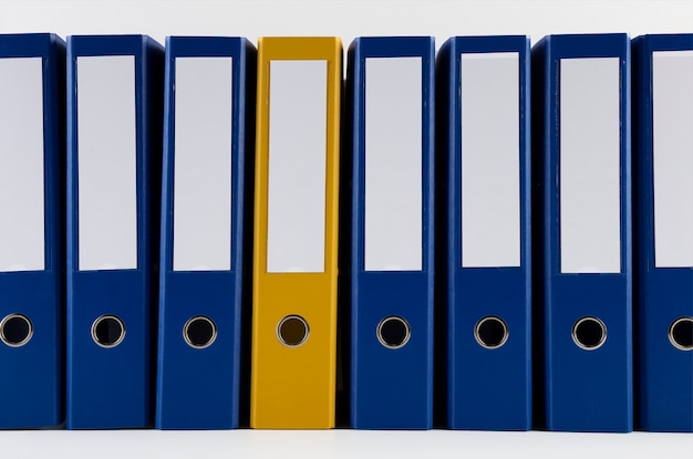 Ring binder used for stored documents