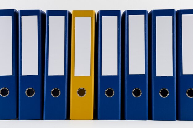 Ring binder used for stored documents
