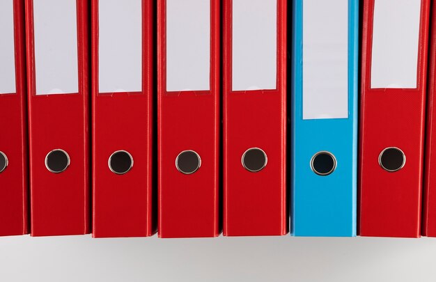 Ring binder used for stored documents