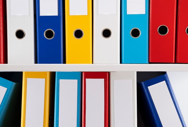 ring binder used for stored documents