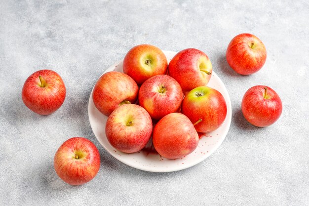 Ripe delicious organic red apples.