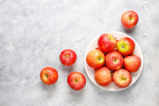 Ripe delicious organic red apples