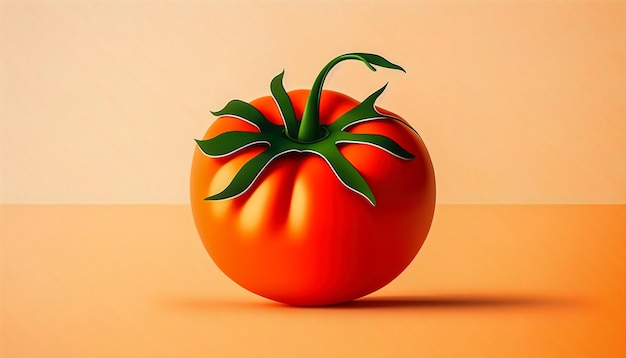 Free photo ripe red tomato close up generative ai