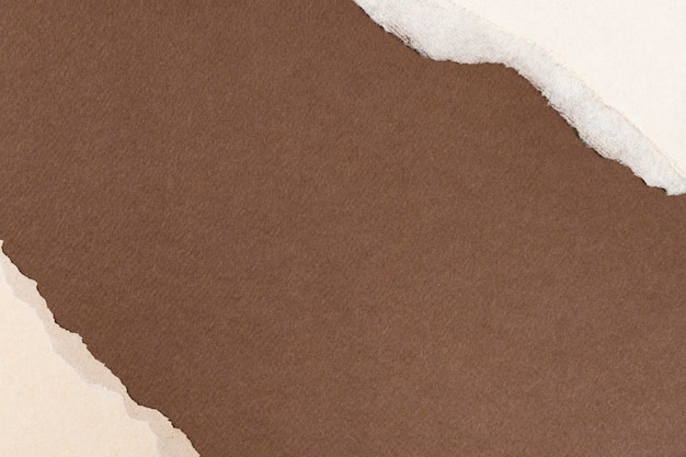 Бесплатное фото Рваная рамка из коричневой бумаги поделки земли тон фона