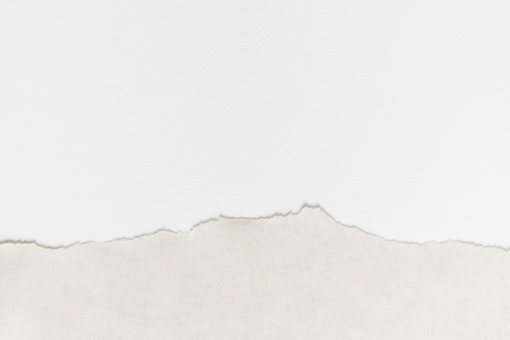 Free Photo ripped white paper border frame diy background
