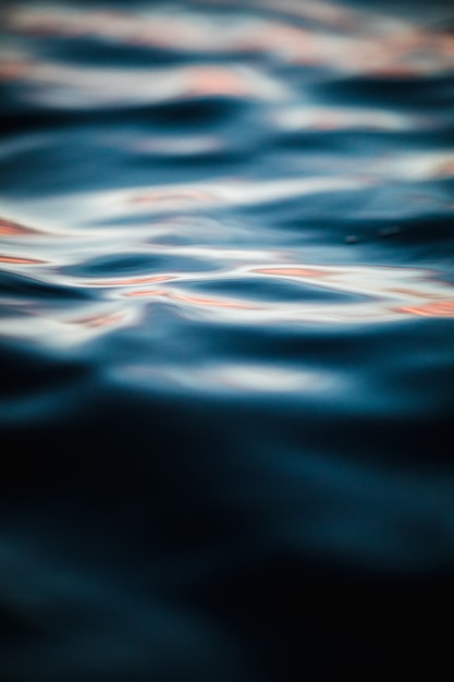 rippling blue water