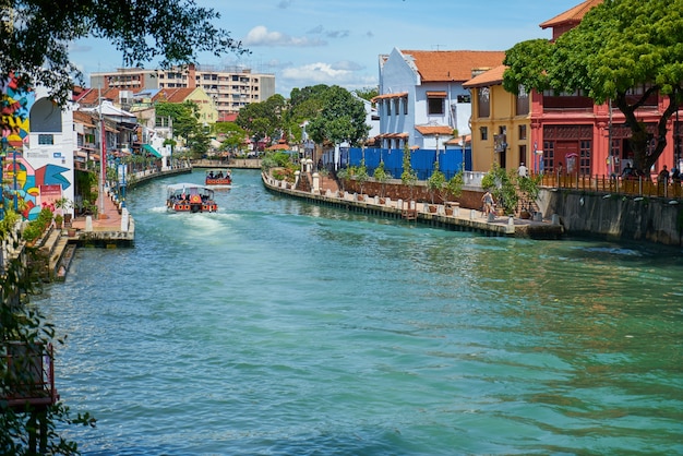 river old view melaka malacca