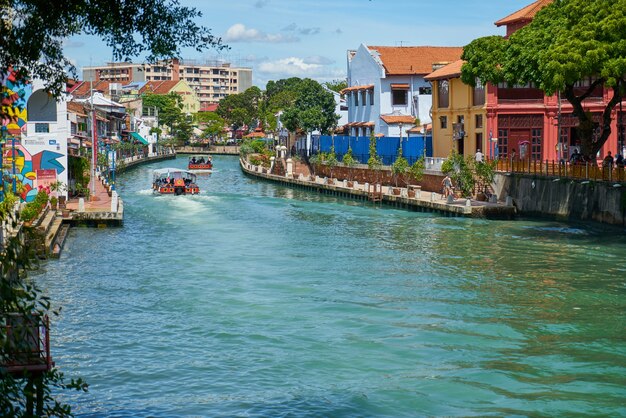 river old view melaka malacca