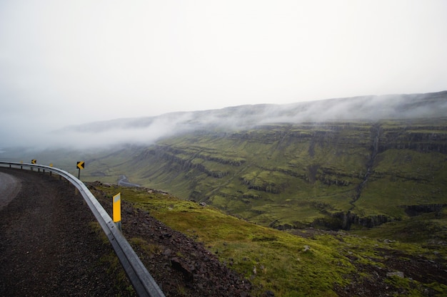 Road by the mountains