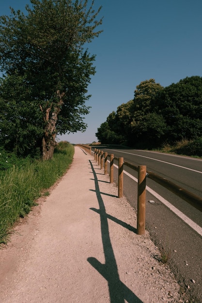 Road photography at sunset