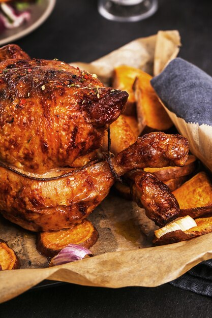 Roasted chicken