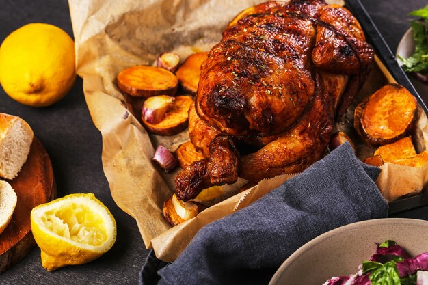 Roasted chicken