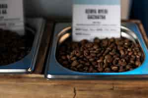 Free photo roasted coffee beans