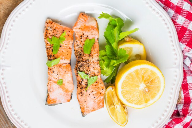 Roasted salmon