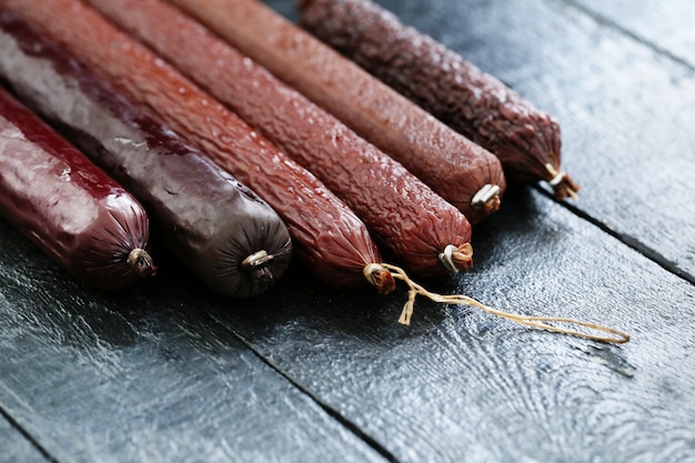 Roasted sausages