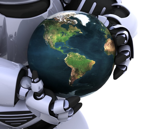 Robot protecting the earth