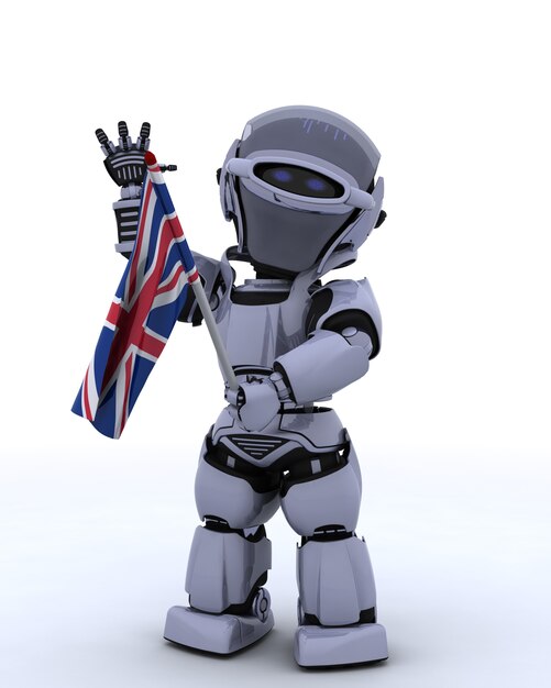 イギリス国旗のロボット