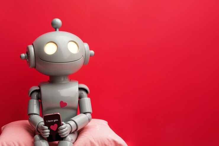 Free Photo robots in love valentine's day celebration