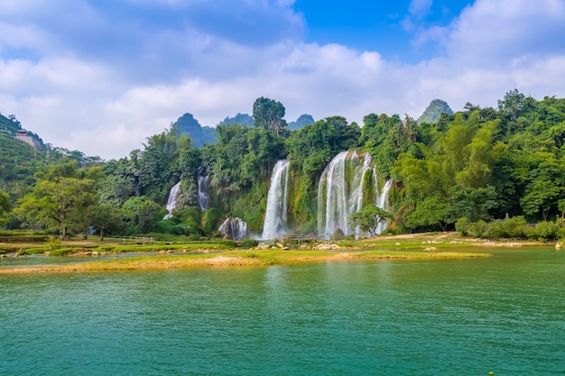 rock ban forest tropical beautiful jungle