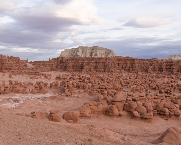 Free photo rock formations in goblin state park near hanksville, utah, usa