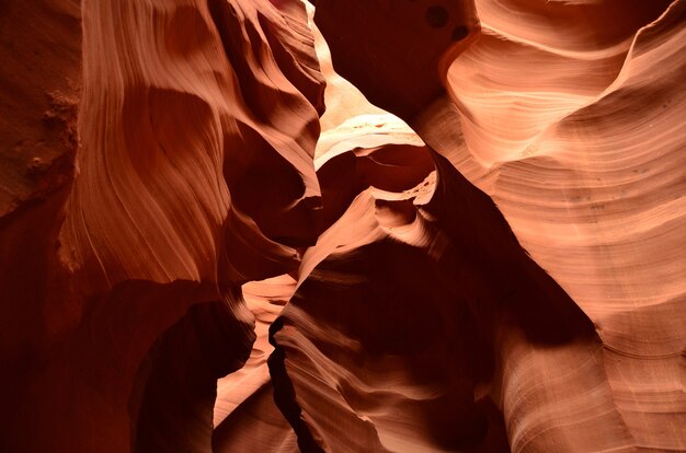 Rock formations in the Lower Antelope Slot Canyon near Page, Arizona, USA