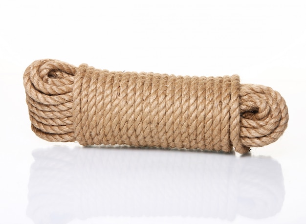 Roll of rope isolated