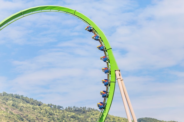 Free photo roller coaster