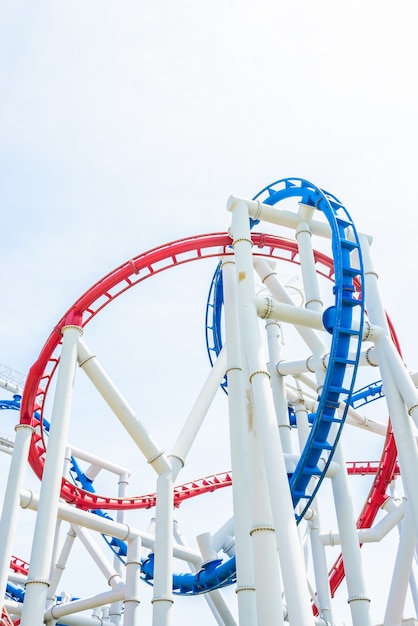 Rollercoaster in the park