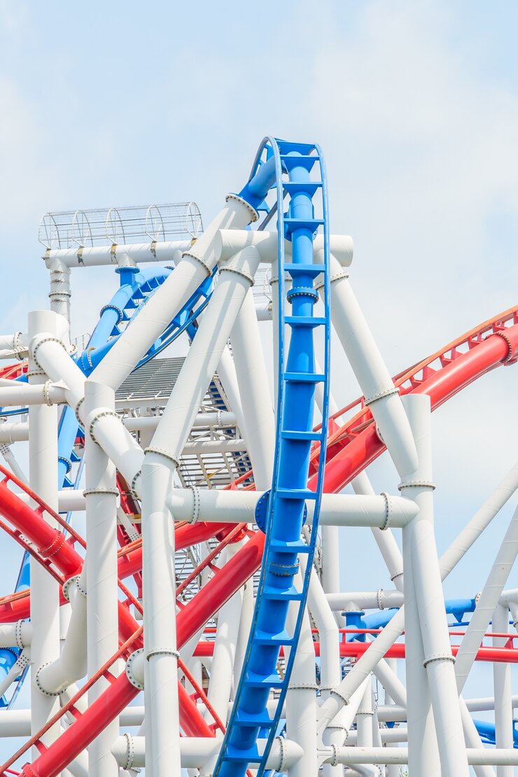 Free Photo rollercoaster park