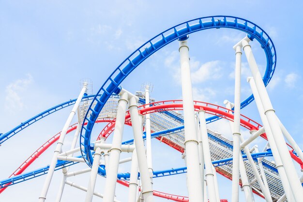 Rollercoaster in the park