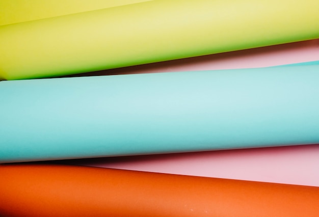 Free photo rolls of colored paper