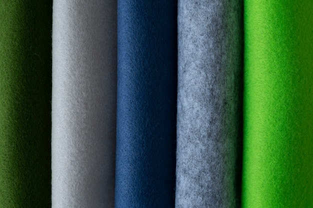 Free photo rolls of felt fabric