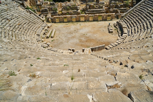 위에서 본 로마 극장
