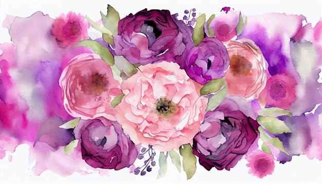 Romantic peony bouquet adds beauty to celebration backdrop generative AI
