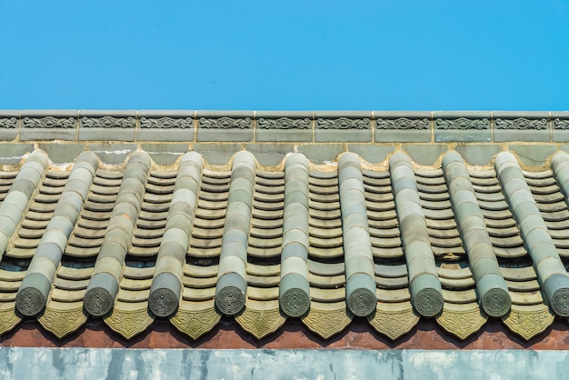 Free photo roof at temple chinese style