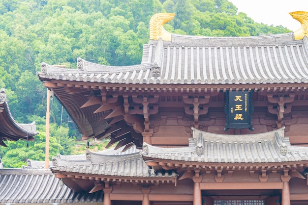 Roof at temple chinese style