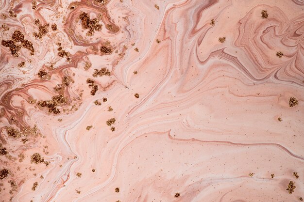 Rose gold marble swirl background DIY feminine flowing texture experimental art