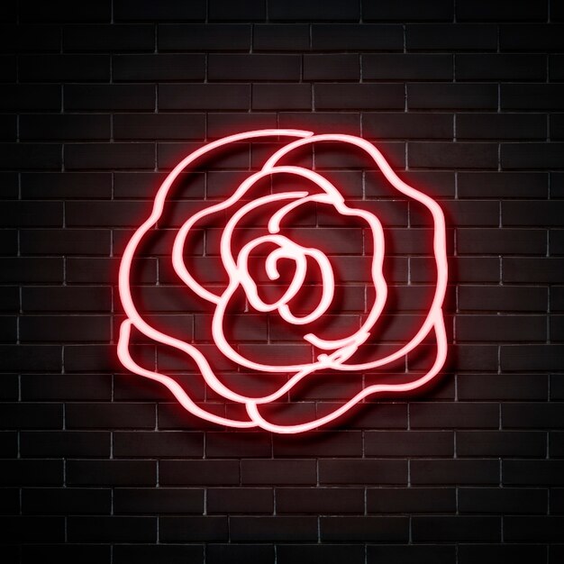 Rose neon sign