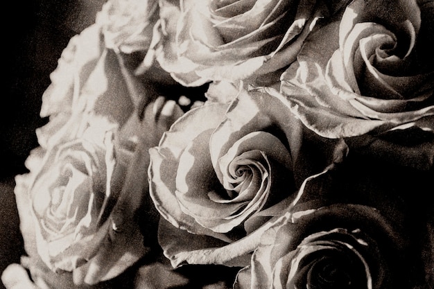 Free photo rose wallpaper grayscale moody background