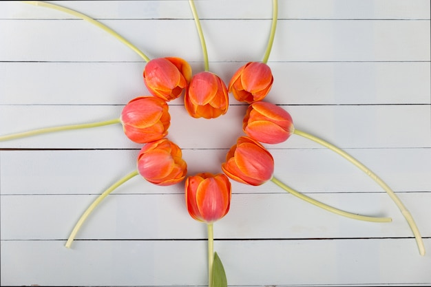 Free photo roses forming heart