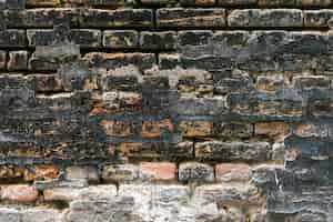 Free photo rough and dirty brick wall