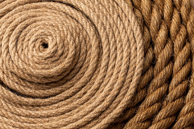 Free photo rough rope texture composition