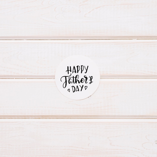 Round fathers day card