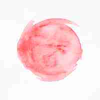 Free photo round red stain watercolour background